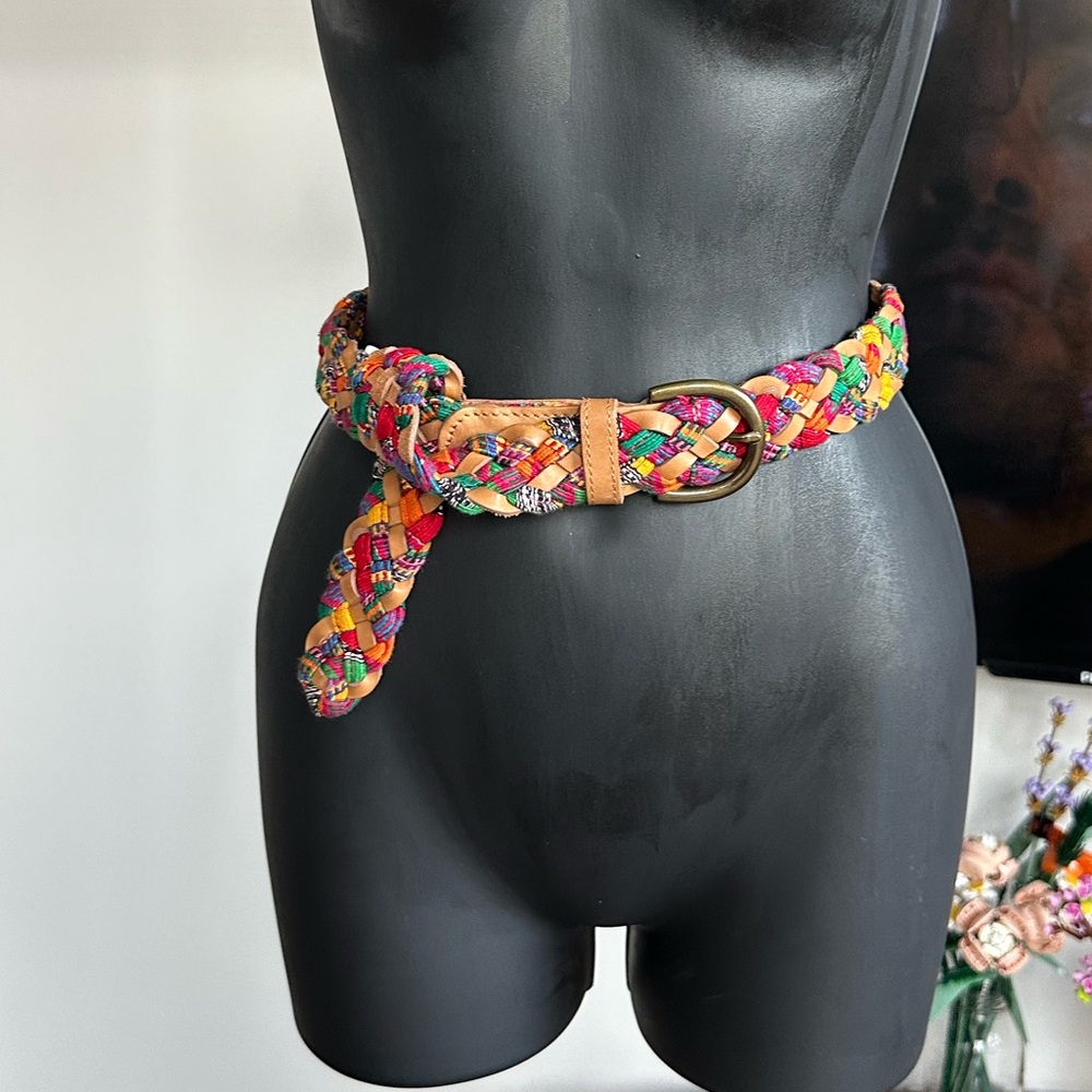 Multicolor Braided Belt